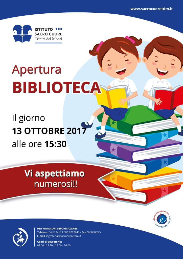 Istituto Sacro Cuore - Apertura Biblioteca